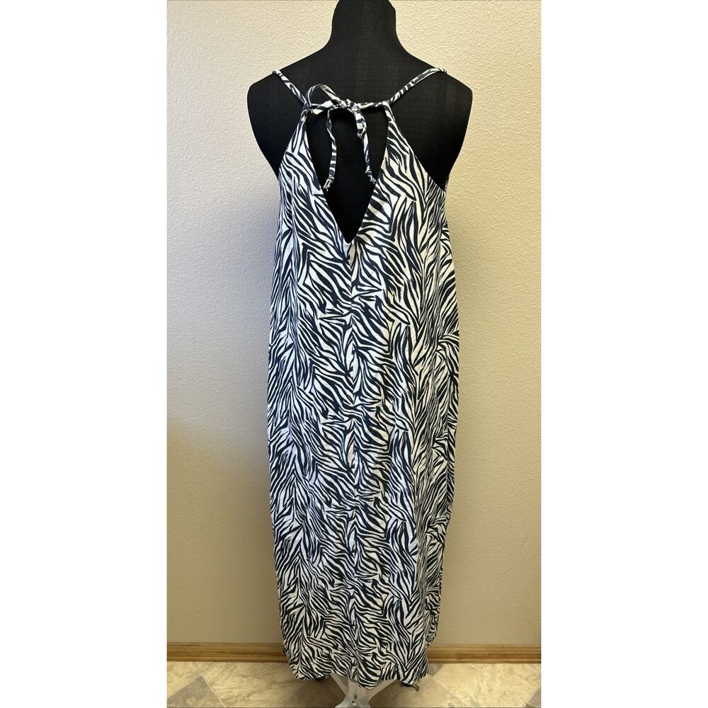 Maruca Novelo Small Sundress Dress Boho Chic Lagenlook Relaxed Festival Pockets - Picture 3 of 9